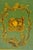 Vintage Italian Venetian Decoupage Green Gold Papier Mache Wastebasket Trash Can For Sale - Image 4 of 18