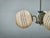 Art Deco Chrome and Cream Glass Chandelier, 1930s For Sale - Image 10 of 14