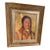 1990s American Portrait of Indian Oil Painting of Native American Man Wearing Necklace Unsigned - Style After Nicolai Fechin and Robert Henri For Sale