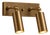 Handcrafted Brass 2-Light Adjustable Wall Sconce With Cylinder Shades, Vanity & Bathroom Light For Sale