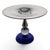Pairpoint Glassworks Pairpoint Epns Cobalt Art Glass Tazza With Controlled Bubble Knop For Sale - Image 4 of 13