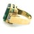 1970s Emerald Cut Green Tourmaline and Diamond 18k Gold Statement Ring, Size 7.5 For Sale - Image 11 of 15