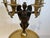 Decorative Empire Style Wood Candle Stand With Bronze Angelic Figure. In very good condition