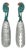 1980s Rare Emilia Castillo Taxco Parrot Silverplate & Verdigris Serving Utensils For Sale