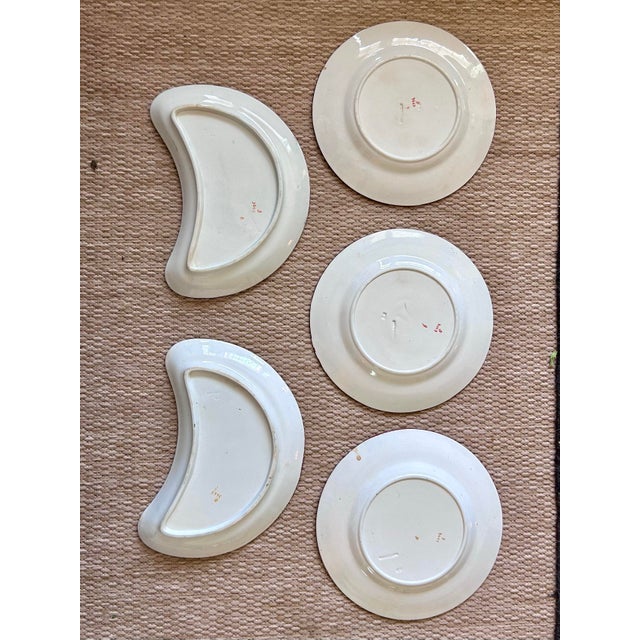 Ashworth Ironstone Antique Foo Dog Ashworth Brothers Ironstone Bandana Ware Set of Plates For Sale - Image 4 of 4