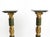 Traditional Italian Empire Style Gilt-Bronze / Green Marble Pedestals For Sale - Image 3 of 11