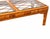 1970s Vintage Split Bamboo & Rattan Glass Top Coffee Table | Coastal Hollywood Regency Woven Cane Style For Sale - Image 5 of 10
