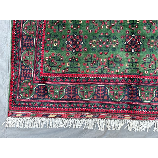 Textile Green Khal Mohammadi Hand-Knotted Wool Rug - 6'5" X 10' For Sale - Image 7 of 13