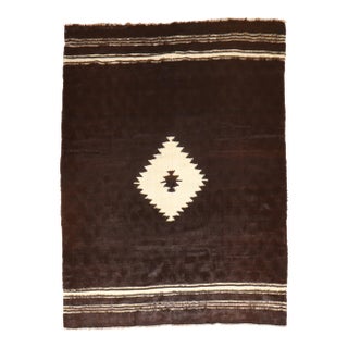 Turkish Black White Mohair Rug rug no.r5929 For Sale