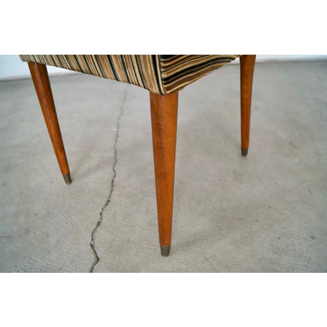 1950’s Mid-Century Modern Velvet Side Chair For Sale - Image 12 of 12
