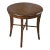 Mid 20th Century Vintage Mahogany Distressed Gold Traditional Round Side Accent Table For Sale
