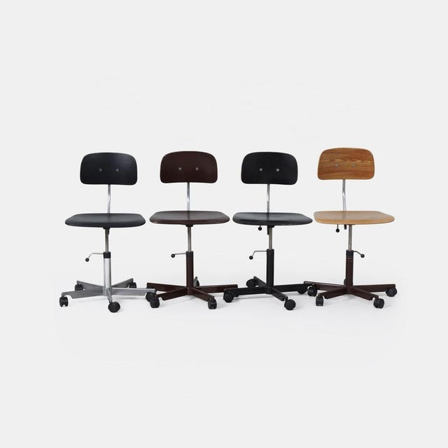 Kevi Office Chairs by Jørgen Rasmussen for Kevi A·S, 1970s, Set of 4 For Sale - Image 12 of 12