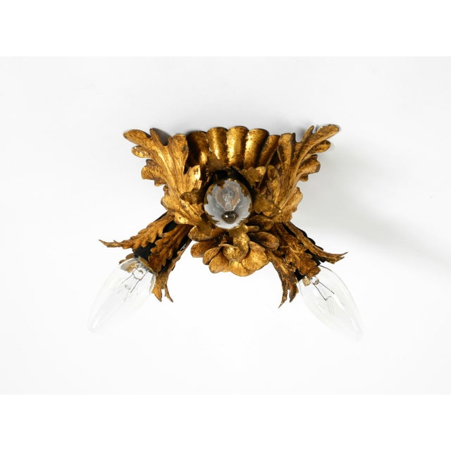 Hollywood Regency Small Ceiling Lamp by Banci Firenze, Italy, 1960s For Sale - Image 3 of 18