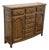 Traditional Distressed Oak Eight-Drawer Entree/Buffet For Sale