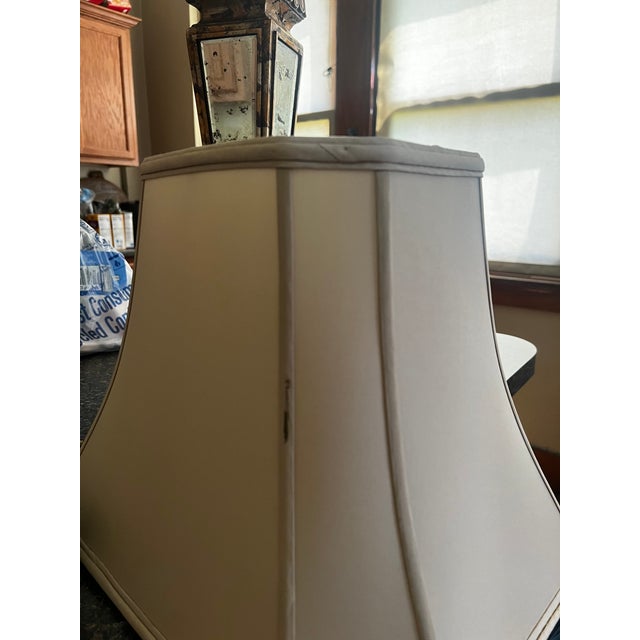 Bronze 1970s Art Deco Mirror Table Lamp For Sale - Image 8 of 9