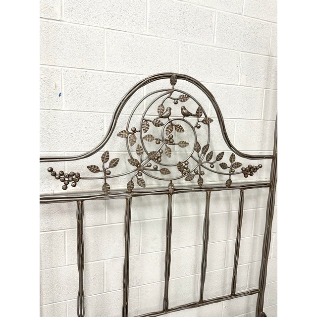 1990s Corsican Iron Twiggy Bird & Berry Full Bed For Sale - Image 9 of 10