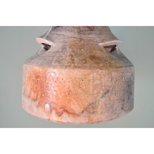 Brutalist German Studio Ceramic Lamp, 1970s For Sale - Image 4 of 16