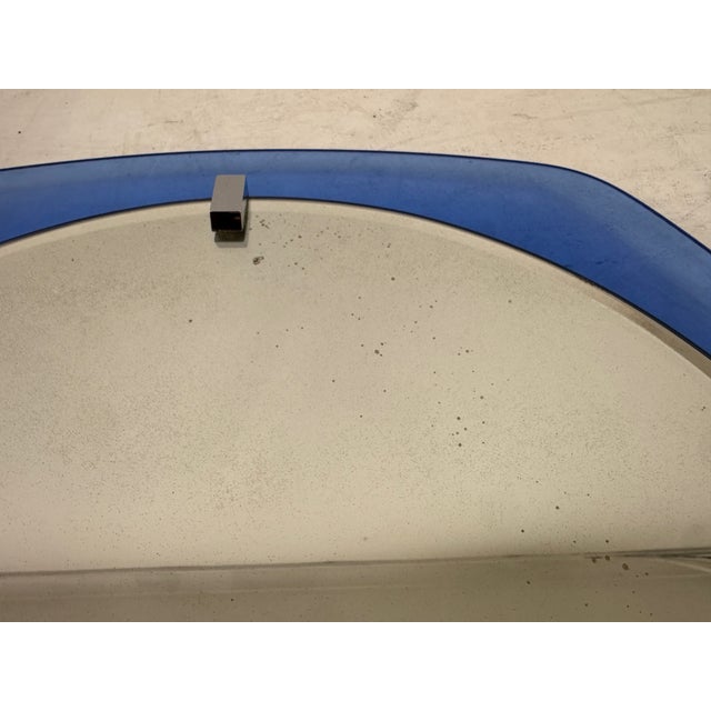1970s Blue Glass Mirror, Italy, 1970s For Sale - Image 5 of 10