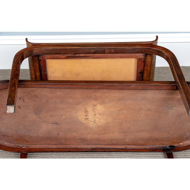Wood 1940s McM/Art Deco Two Tier Wood Accent Table Attributed to Thonet-Mundus For Sale - Image 7 of 7