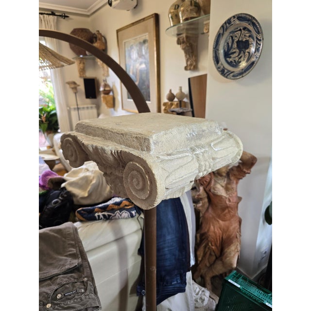 Romanesque Decorative Capital in Terracotta, 1950s For Sale - Image 3 of 6