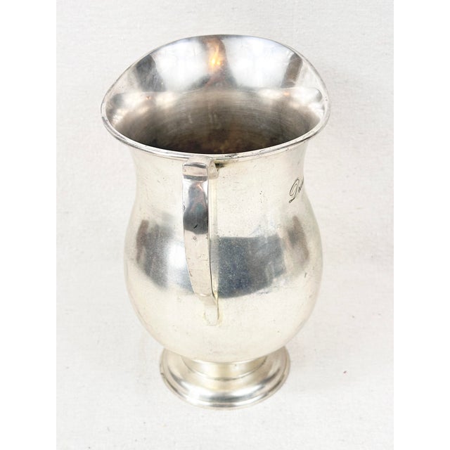 Metal Pottery Barn Hotel Collection Water Pitcher For Sale - Image 7 of 9