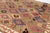 1960s Central Diamond Medallion Grid With Serrated Borders Kilim For Sale - Image 6 of 10