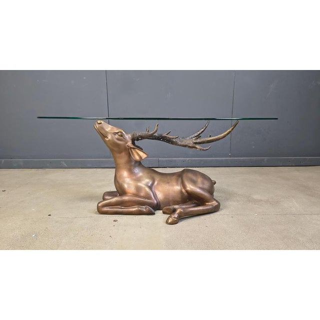 Brass Deer Coffee Table, 1970s For Sale - Image 10 of 13