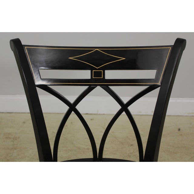 Traditional Pair John Widdicomb Stickley Regency Side Chairs For Sale - Image 3 of 11