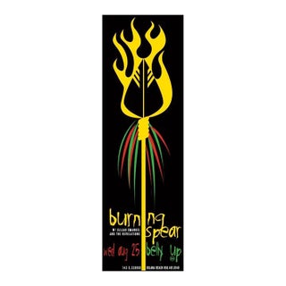 2004 American Concert Poster - Burning Spear With Elijah Emanuel and the Revelations (Belly Up) For Sale