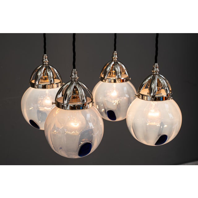 Secession Chandelier attributed to Bakalowits & Sohne for Koloman Moser, 1903 For Sale - Image 15 of 18