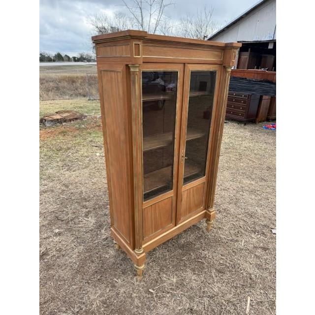 19th Century French Louis XVI Bleached 2-Door Bookcases For Sale - Image 6 of 14