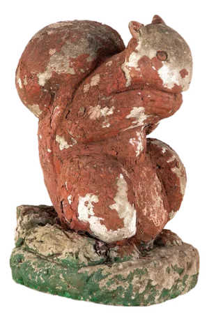 Reconstituted Stone Squirrel Garden Ornament, England 20th Century