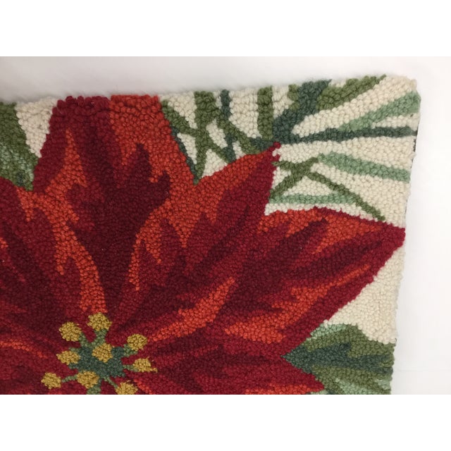 Needlepoint Holly Poinsettia Pillow Cover Chairish