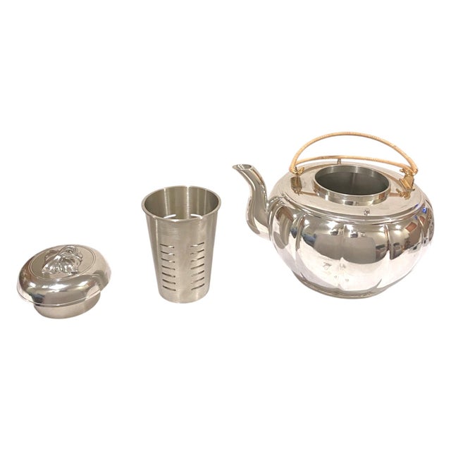 Late 20th Century Royal Selangor Melon Pewter Teapot Large Collectible Malaysian Luxury Gift For Sale - Image 11 of 17