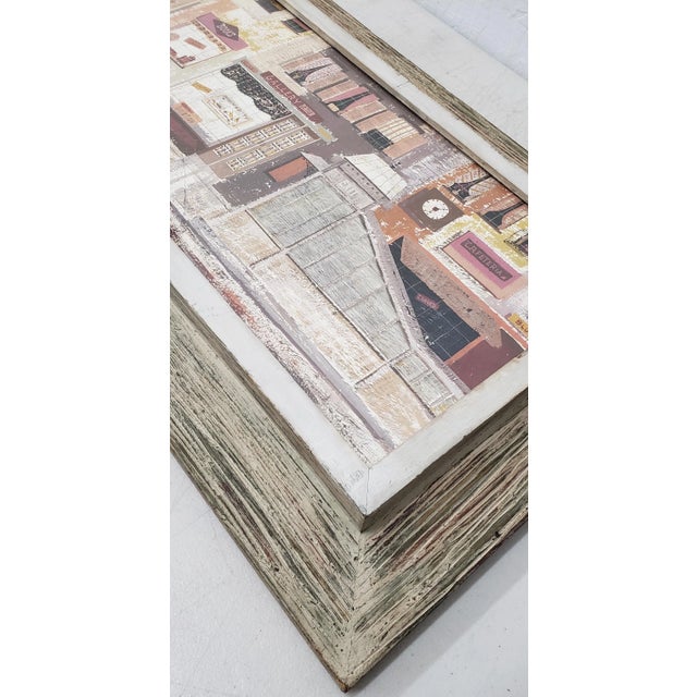 Margaret Layton (American, 20th C.)"Parker Street" New York City Gouache on Board C.1950s Charming New York scene by...