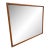 Vintage Mid Century Modern Wall Mirror With Brass Accents by Lane Tuxedo Line Design For Sale