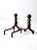 Early 20th Century Antique Wrought Iron Andirons For Sale - Image 5 of 11