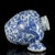 Ceramic Vintage Blue & White Porcelain Lidded Jar With Dragon & Floral Motif For Sale - Image 7 of 9