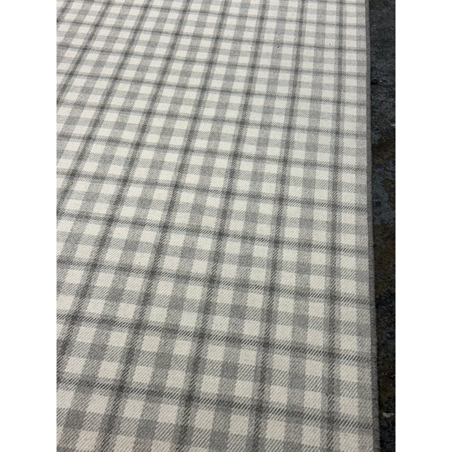 2020s 9ft X 12ft 1in Fibreworks Verden Collection Summit Gray Hand Loom Plaid Area Rug For Sale - Image 5 of 12