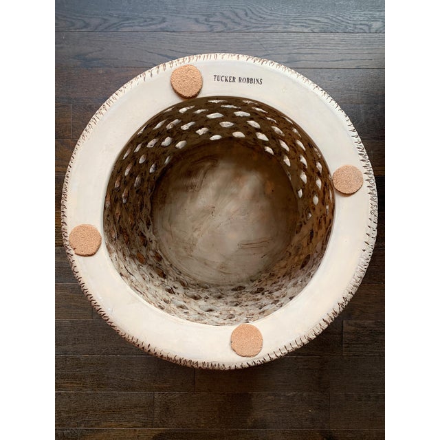 Ceramic Spider's Nest Side Table by Tucker Robbins For Sale - Image 11 of 15