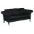 Handmade Black & Silver Upholstered Sofa For Sale - Image 11 of 11
