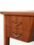 1940s Scandinavian Mahogany Desk with Brass Handles, 1940s For Sale - Image 5 of 10