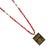 I Am Always Protected Gold Pendant Red Beaded Necklace For Sale In Miami - Image 6 of 6