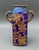 Mid 20th Century Anca Podaru Ama Romanian Copper Overlay Handled Art Glass Nouveau Vase For Sale - Image 10 of 10