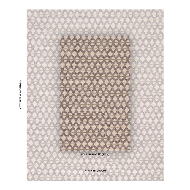 SAMPLE - Schumacher Dayana Performance Fabric In Brown For Sale