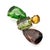 Metal Vintage Multi-Coloured Glass Abstract Brooch from Giorgio Armani, 1990s For Sale - Image 7 of 10