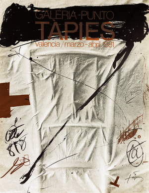 Galeria Punto Poster after Antoni Tapies