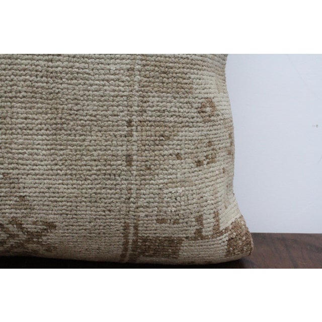 1960s Turkish Vintage Rug Decorative Pillow Cover - 19.5"x19.5" For Sale - Image 5 of 12