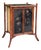 Vintage Palecek Hand-Painted Bamboo Accent Cabinet With Grasscloth Panels For Sale