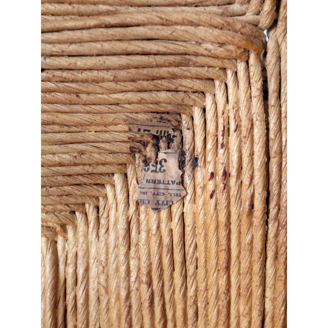 Vintage 1930s Tell City Rush Seat Ladder Back Chair For Sale - Image 17 of 17